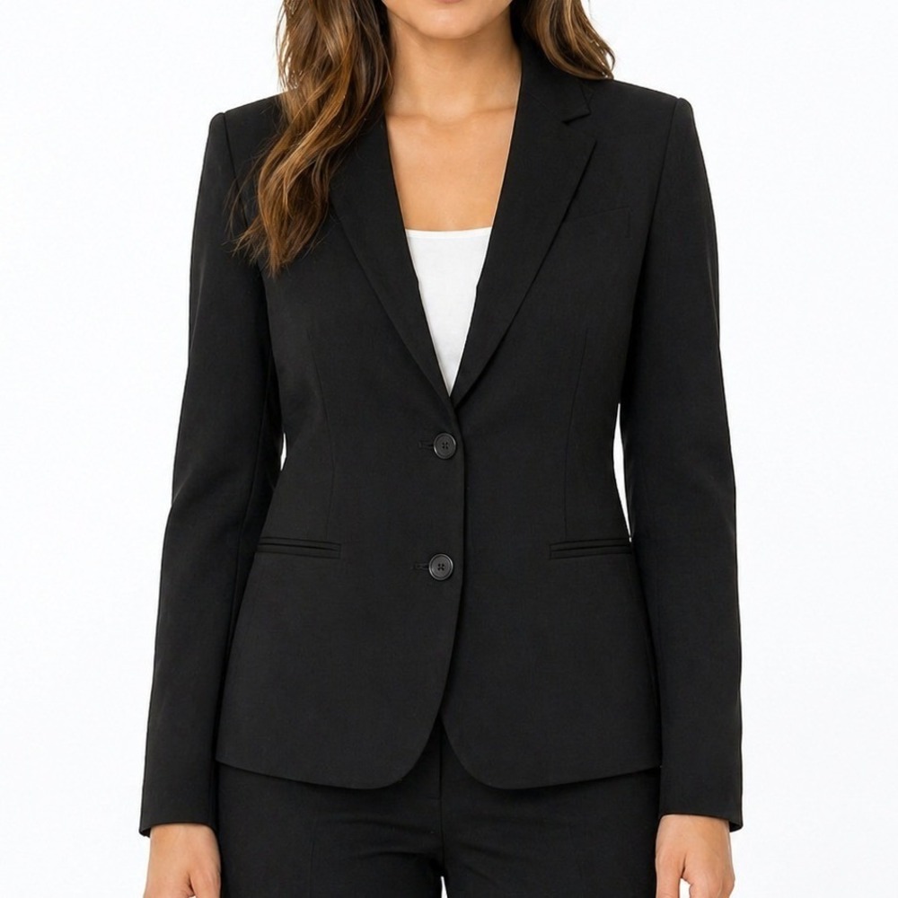 The Limited The New Drew Black‎ Blazer Jacket Size 8 Two Button Tailored